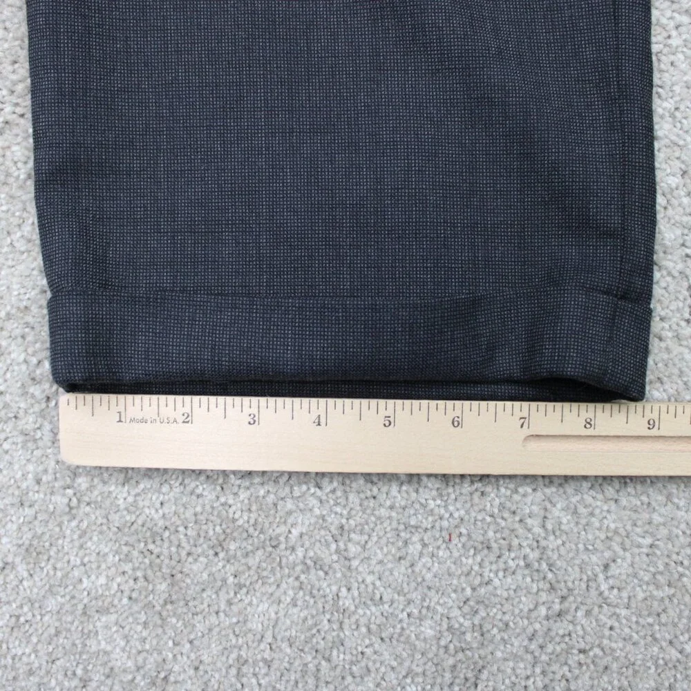 Joseph & Feiss International Trio Pants Mens 40x32 Gray Pleated 100% Wool Cuffed